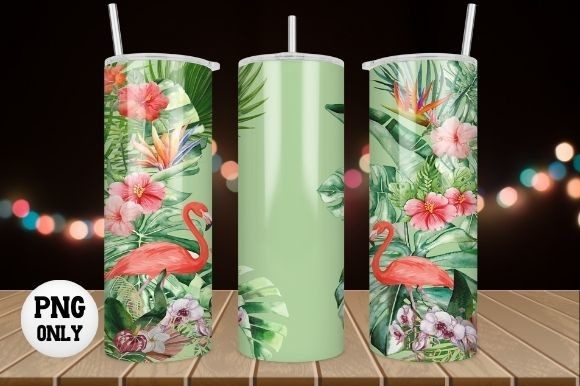 Download Tropical Flower Tumbler Wrap Sublimation - Premium Resources